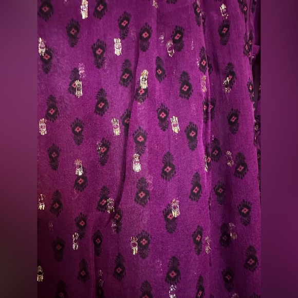 ba&sh Purple Patterned Blouse - Picture 2 of 6